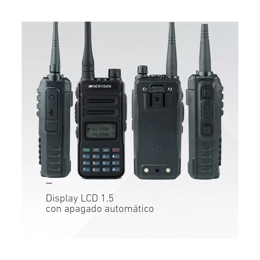 Handy Radio Walkie Talkie Newvision Bibanda 8w Vhf Uhf