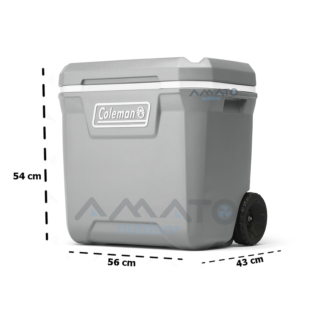 Conservadora Coleman 316 Series 65 Qt Con Ruedas Rock Gray