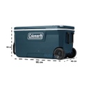 Conservadora Coleman Chest 100 Qt Space Blue Con Ruedas