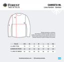 CAMISETA TERMICA FOREST LEATHER BAMBOO BLANCO L