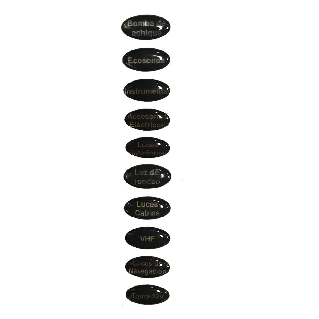 Tablero de 4 llaves negro con teclas led