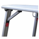 Mesa Náutica Camping Aluminio Plegable Reforzada 6 Personas Tapa Plástico