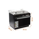 Cocina Sobre Mesada 2 Hornallas Horno G/ Envasado