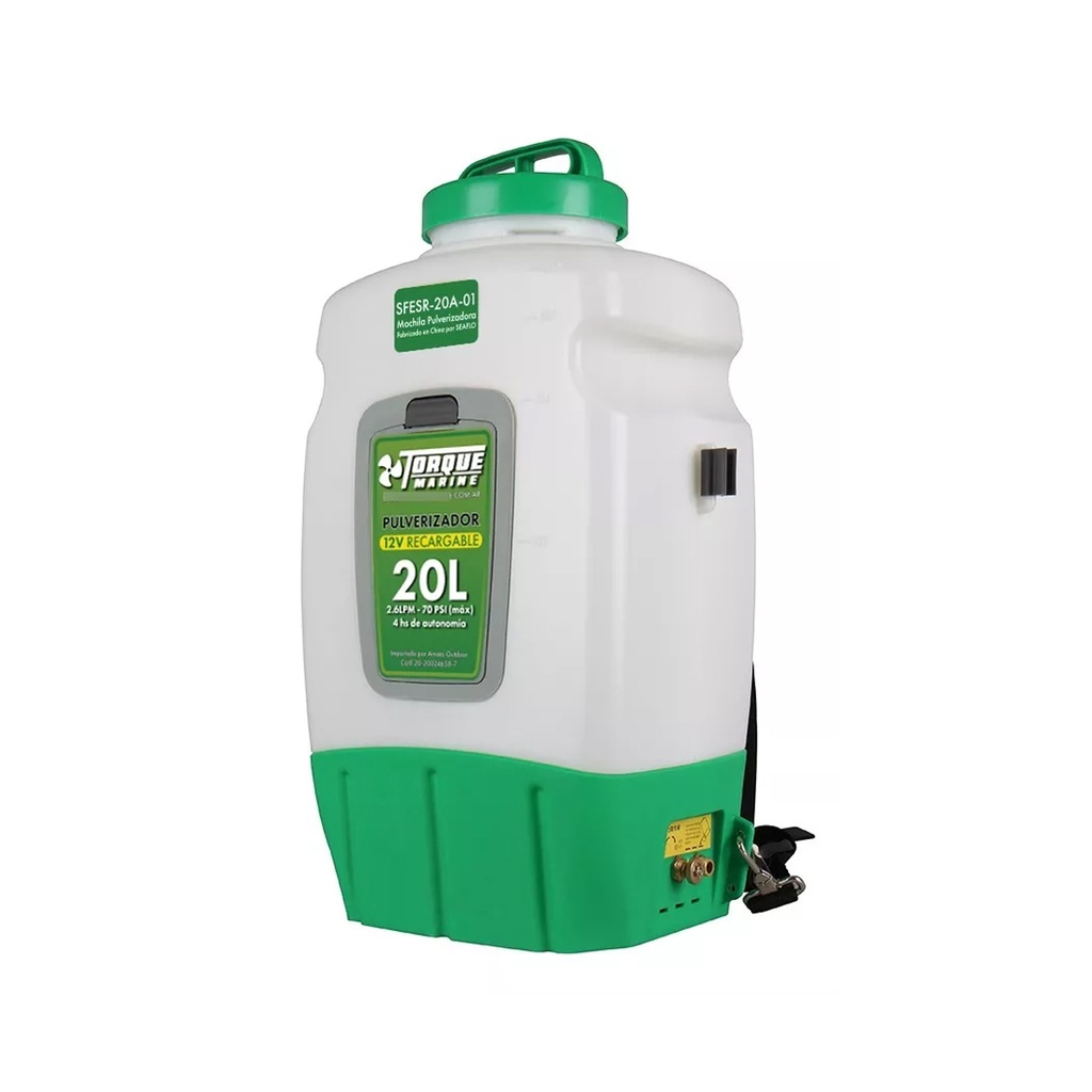 Pulverizador Uso Interior Desinfeccion 12v Mochila 20l