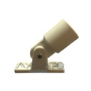 Base para capota de 22mm de polipropileno blanco