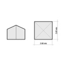 Gazebo Plegable Outdoors Camo 3x3 Aluminio 3 Paredes
