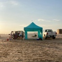 Gazebo Plegable Outdoors 3x3 Aluminio Con Techo Y 3 Paredes 