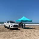 Gazebo Plegable Outdoors 3x3 Aluminio Con Techo Y 3 Paredes 