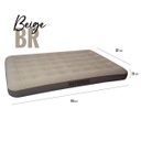 Colchón inflable afelpado 191x137x22 cm