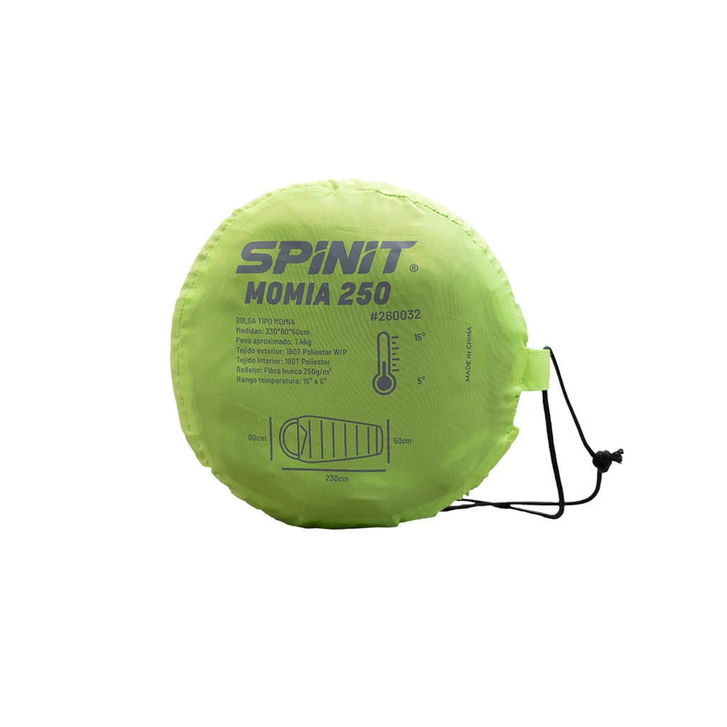 Bolsa De Dormir Spinit Momia 250 Verde