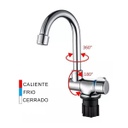 Bacha Cocina Inox C/tapa Vidrio + Canilla 360° Motorhome Rv