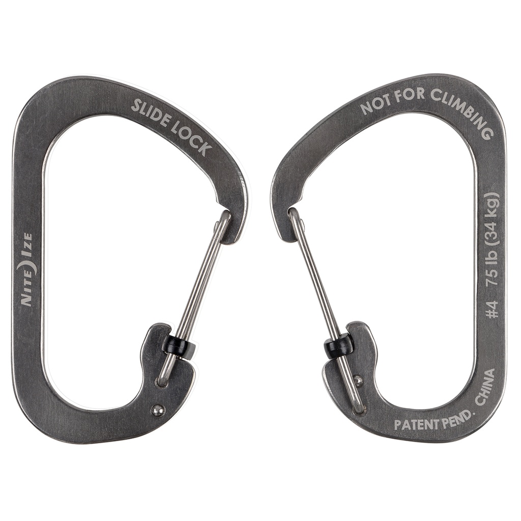 Mosquetón Nite Ize Slidelock Acero Inoxidable #4 34kg