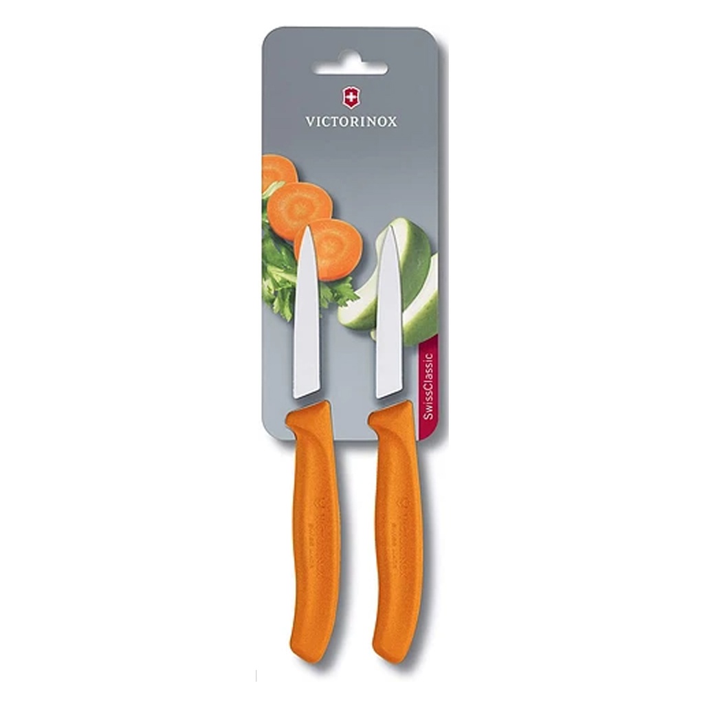 CUCHILLO 6,7606.L119B NARANJA 8CM.(X2)