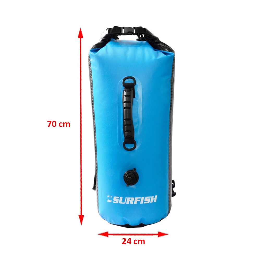 Bolso Mochila Estanco Inflable 30 Litros Resistente Al Agua