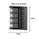 Tablero Náutico 4 Teclas Led 12v 25a P/embarcaciones