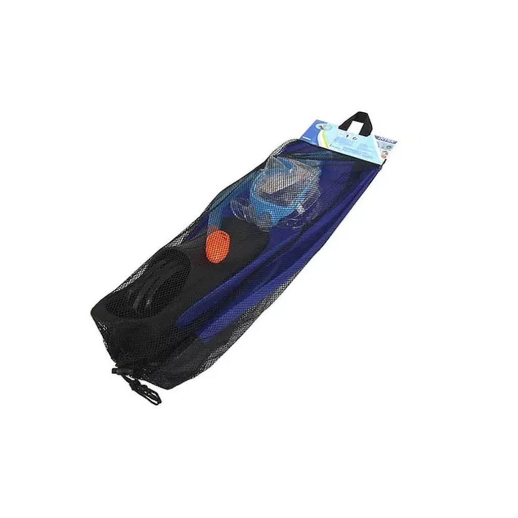 MASCARA P/BUCEO INTEX SET C/SNORKEL+PATAS DE RANA REEF RIDER ( 55957 )