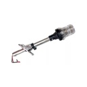 Asta telescopica larga con base de Bronce Cromado con lampara de led