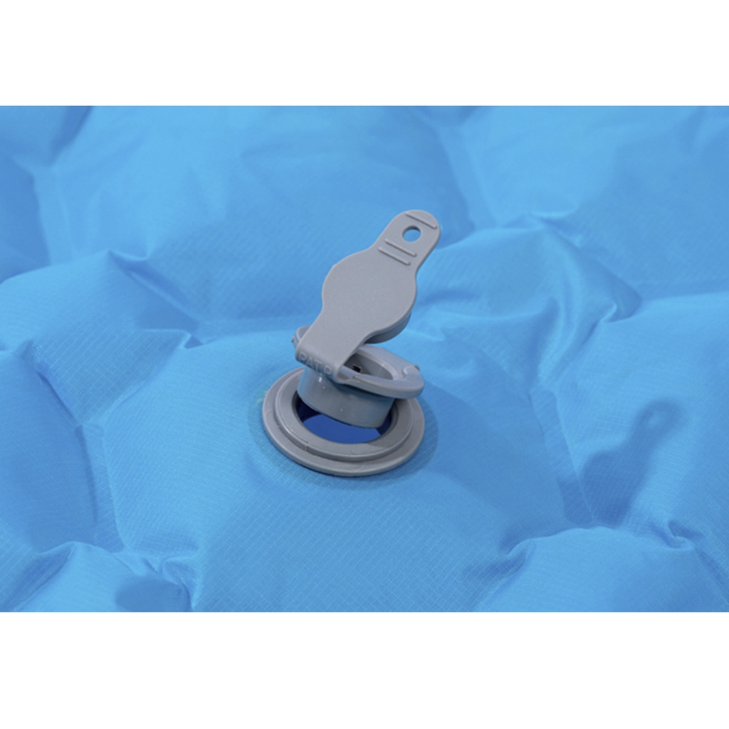 Colchoneta Inflable Aislante Ultralight Con Almohada Y Bolso Azul