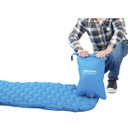 Colchoneta Inflable Aislante Ultralight Con Almohada Y Bolso Azul