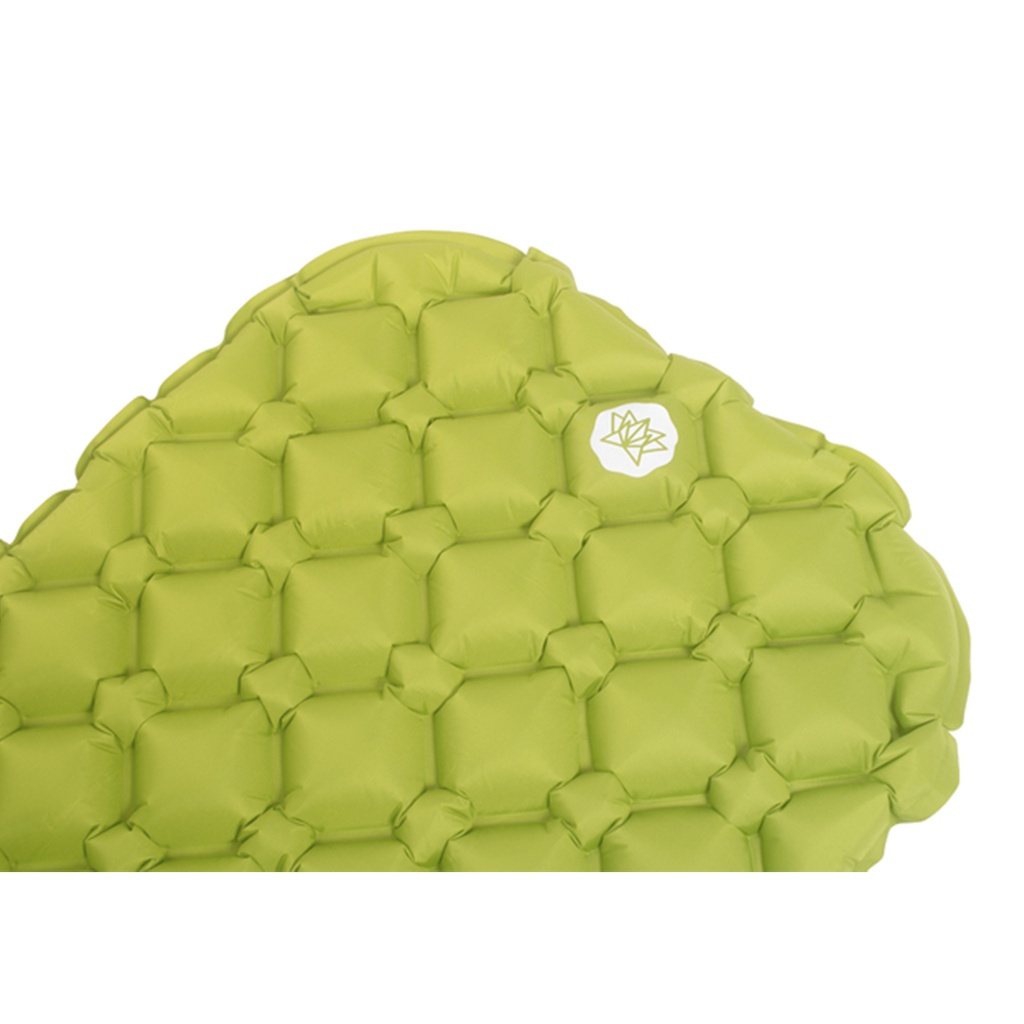 Colchoneta Inflable Aislante Ultralight Con Almohada Y Bolso Verde