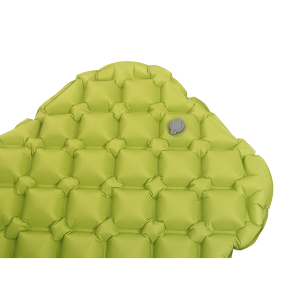 Colchoneta Inflable Aislante Ultralight Con Almohada Y Bolso Verde