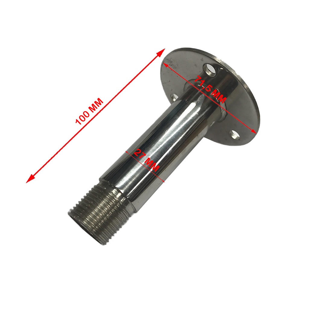 Base De Antena Vhf/tv Fija Acero Inoxidable