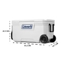 Conservadora Coleman Chest Marine 100 Qt Con Ruedas