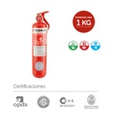 Matafuegos polvo quimico ABC 1KG modelo 3"
