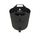 FOGONERO CILINDRO METALICO PINTADO EN NEGRO