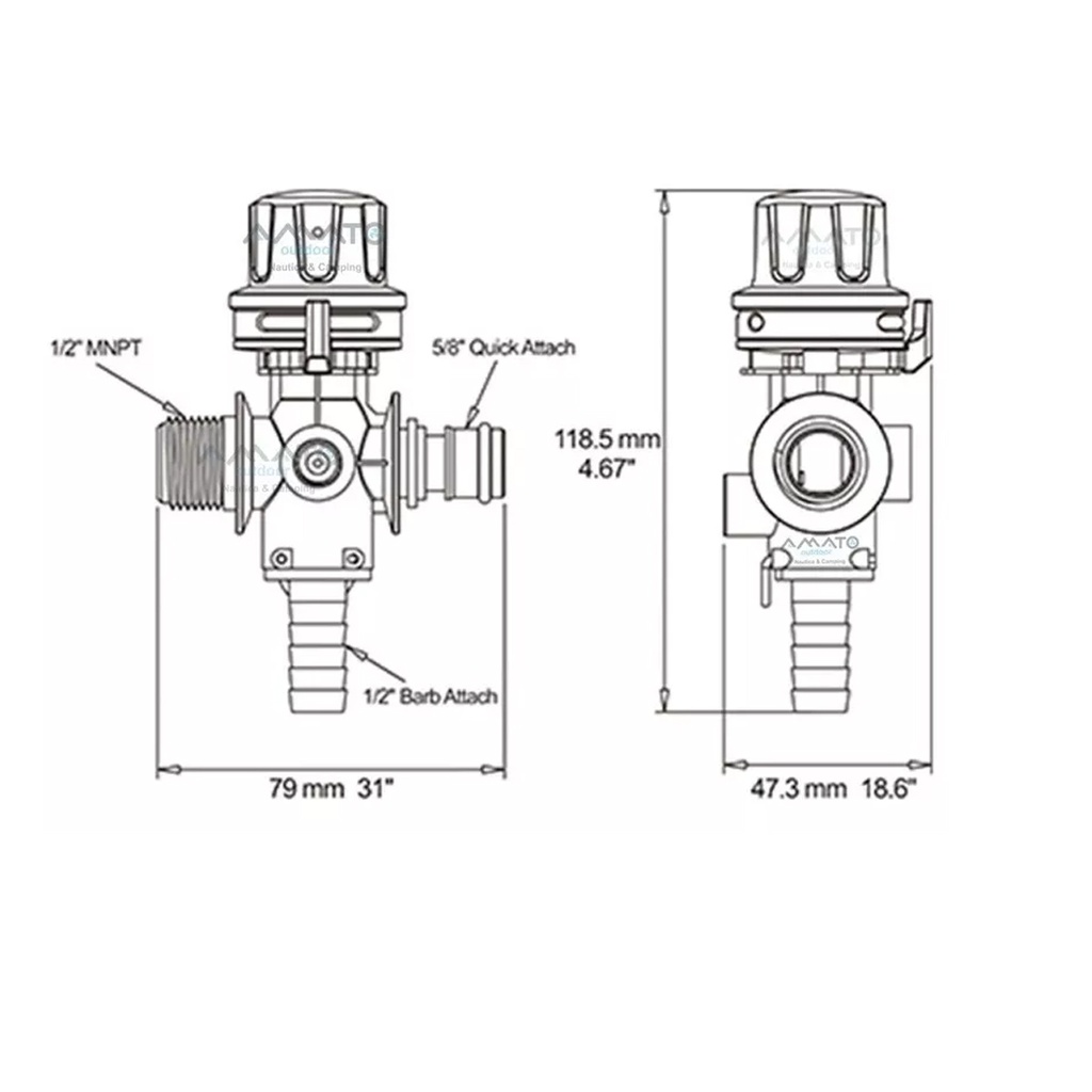 Regulador De Presion Para Bomba De Agua Potable Hasta 35 Psi