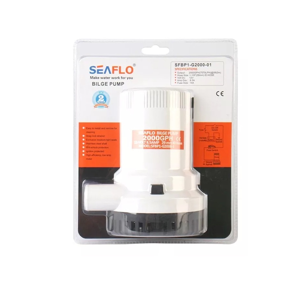 Bomba De Achique 2000Gph Seaflo