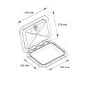 Tapa Estanco Plástica Con Manija Ext. 270x375mm Para Lancha