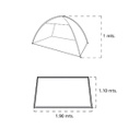 Carpa Playera Autoarmable Spinit Playa I Automática 