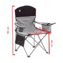 Silla Sillon Plegable Camping Coleman Director Reforzada 148 Kg C/enfriadora