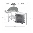 Mesa Armario Ntk Serena Kitchen Plegable Multiuso Camping 