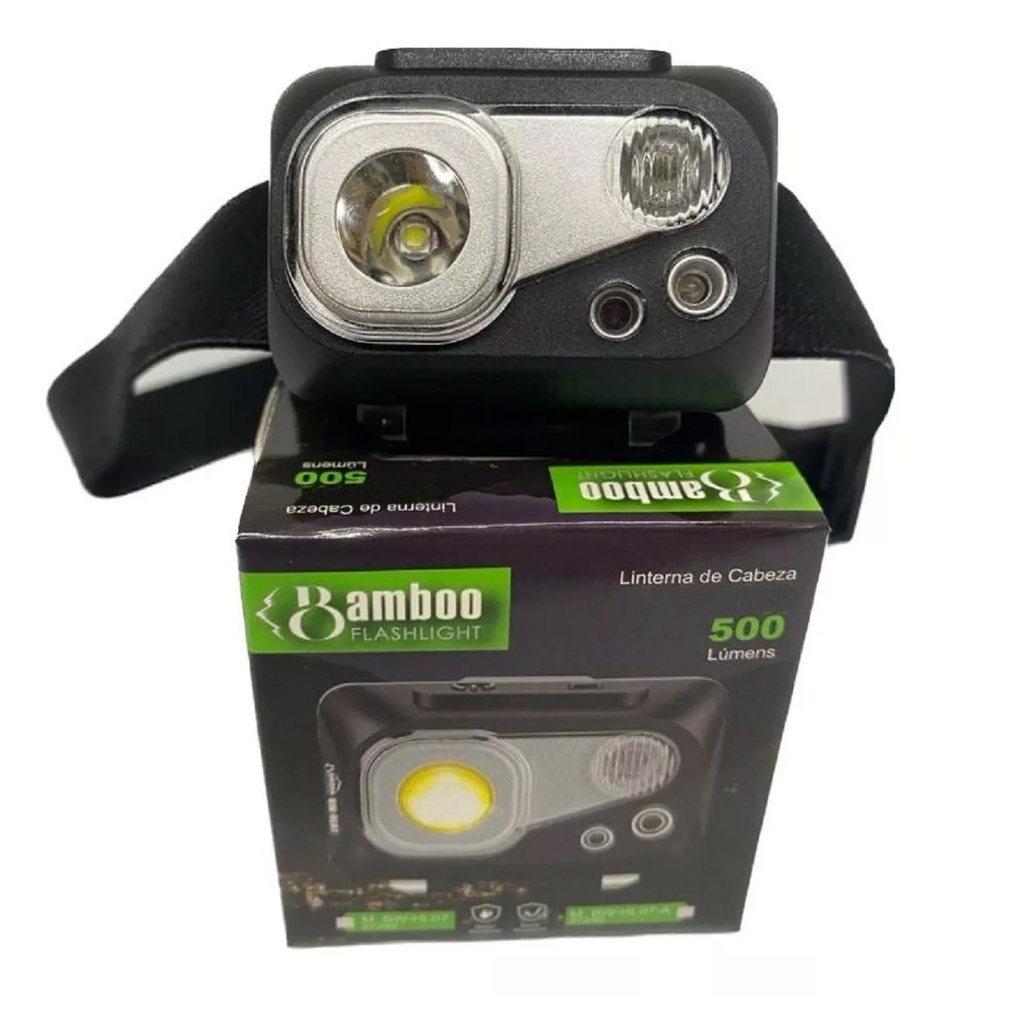 Linterna De Cabeza Bamboo M.BW-HL07-A 500 LUMENS