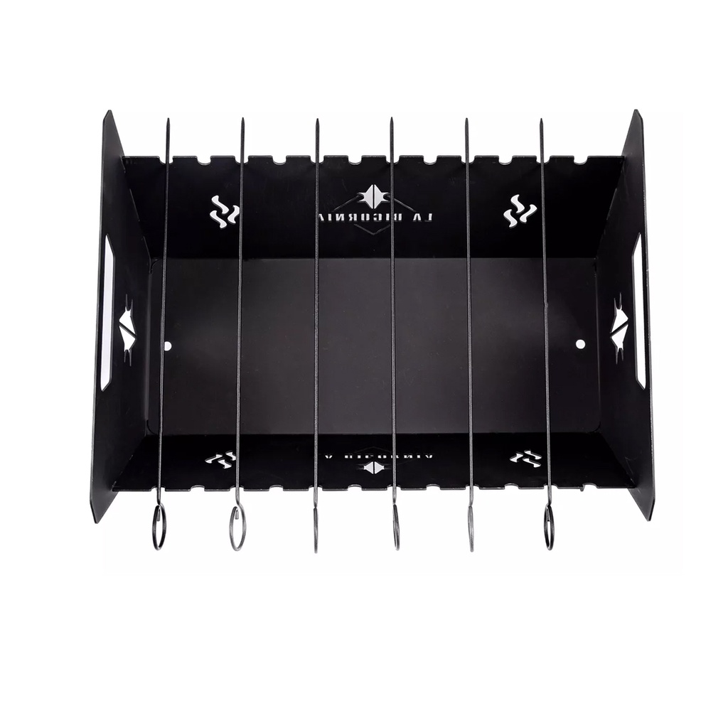 Brochetera Pinchos Leña O Carbon Desmontable