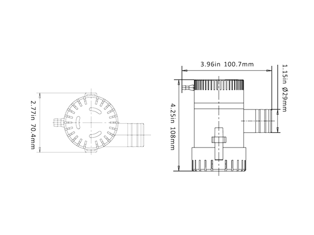 Bomba de Achique 1100GPH Torque Marine