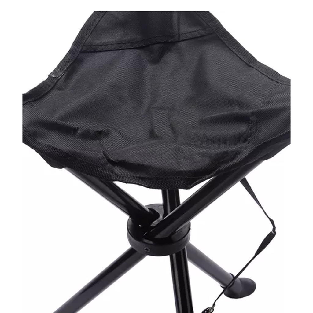 BANQUETA PLEGABLE ART C1800 3 PATAS POLIESTER NEGRO