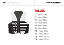 Chaleco Salvavidas Aquafloat Ski Plus Moto De Agua 4 Cinturones Talle 08