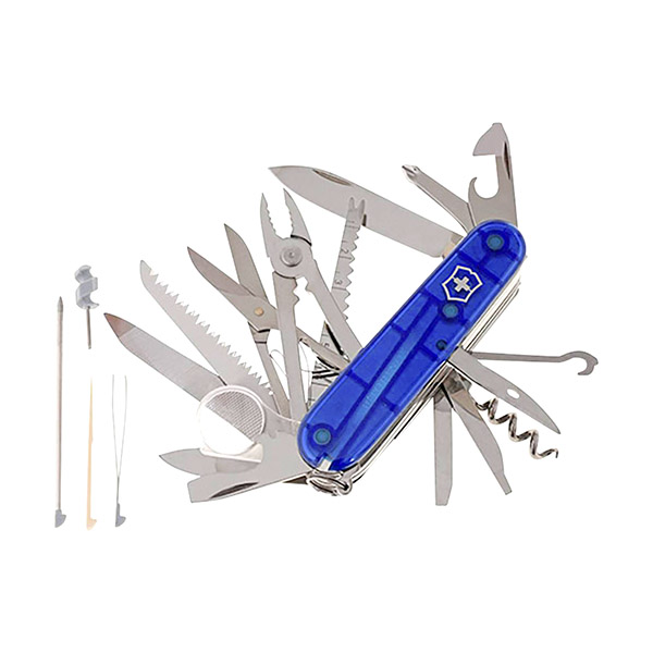 Cortaplumas Victorinox Swiss Champ Azul Transparente 33 Usos