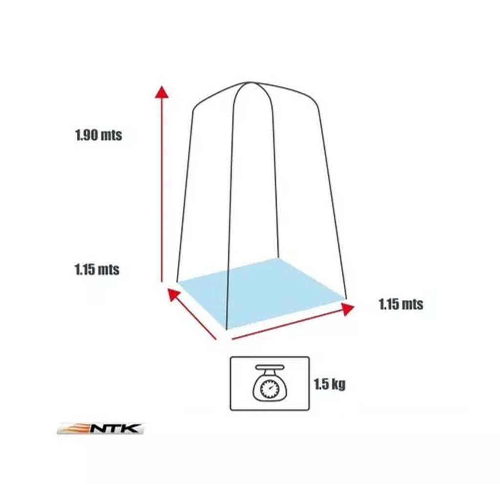 Inodoro Químico 20L + Carpa Ntk + 4 Disgregantes