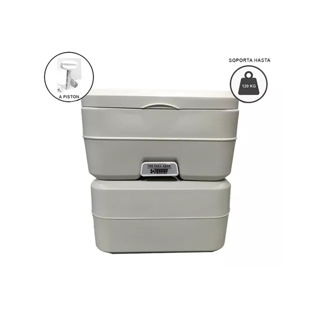 Inodoro Químico 20L + Carpa Ntk + 4 Disgregantes