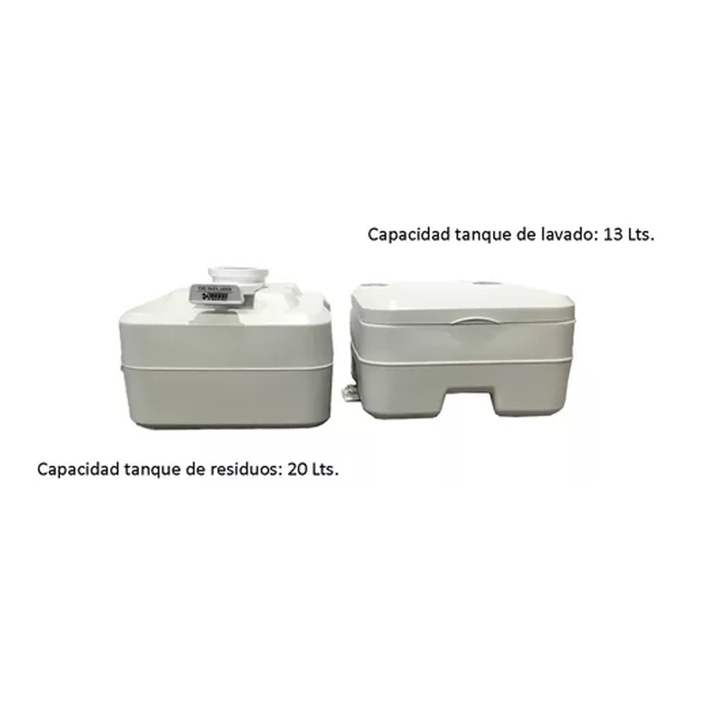 Inodoro Químico 20L + Carpa Ntk + 4 Disgregantes