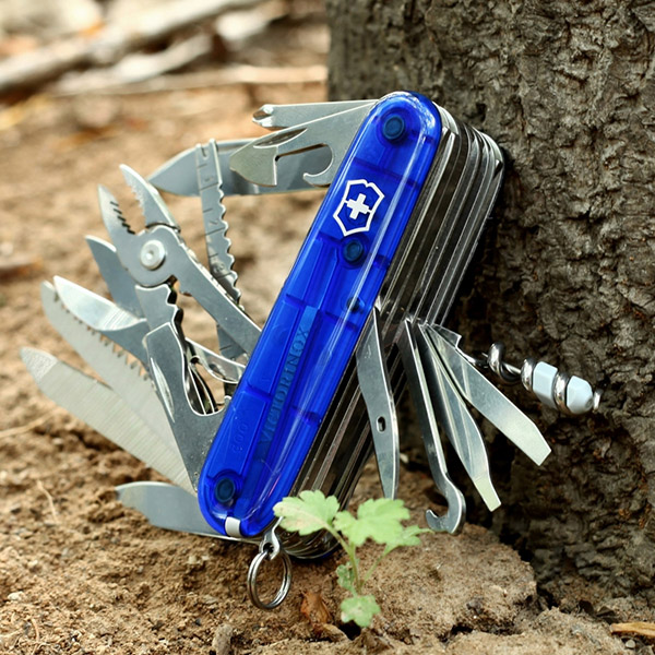 Cortaplumas Victorinox Swiss Champ Azul Transparente 33 Usos