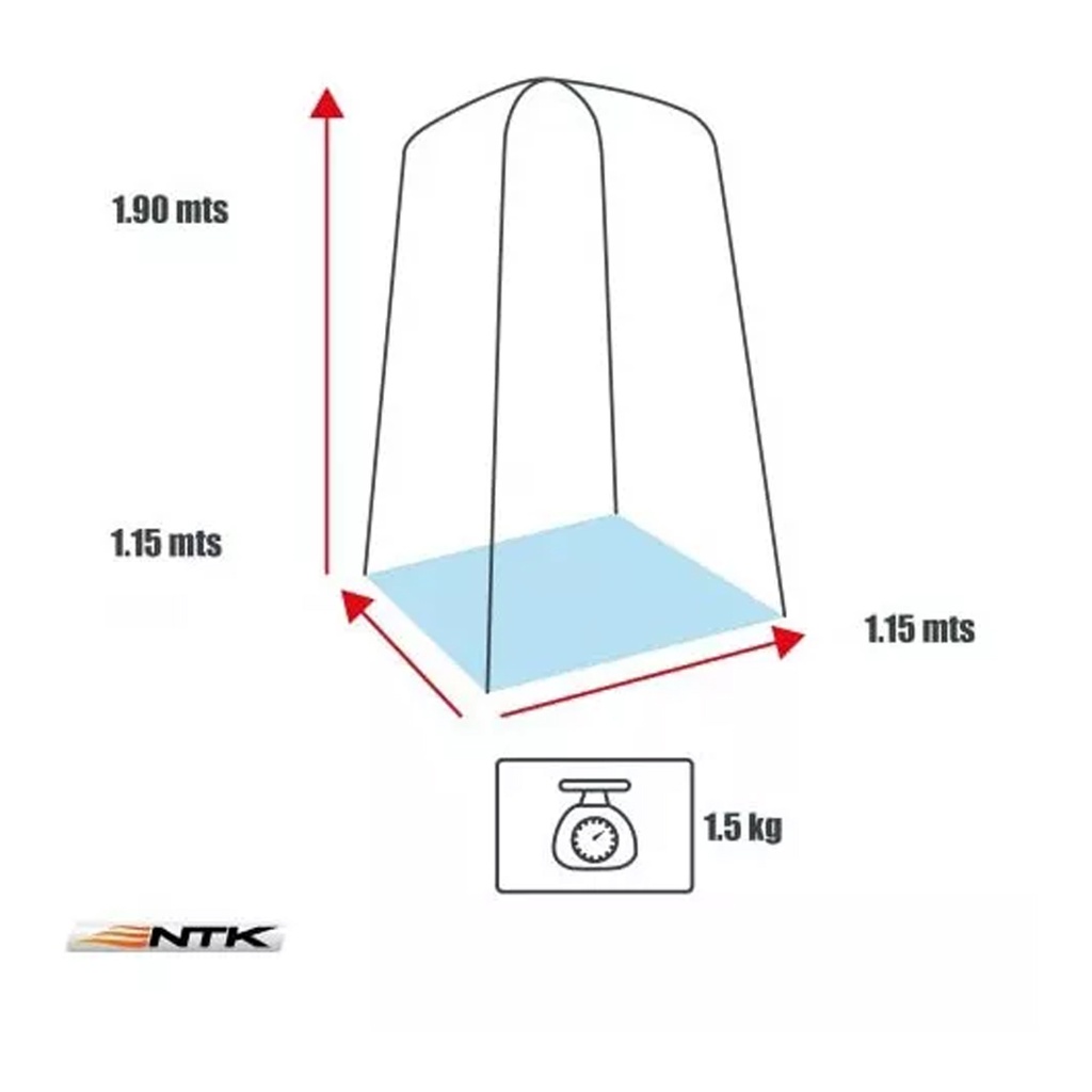 Carpa Baño Cambiador Vestidor C Inodoro Quimico 10l+ Liquido
