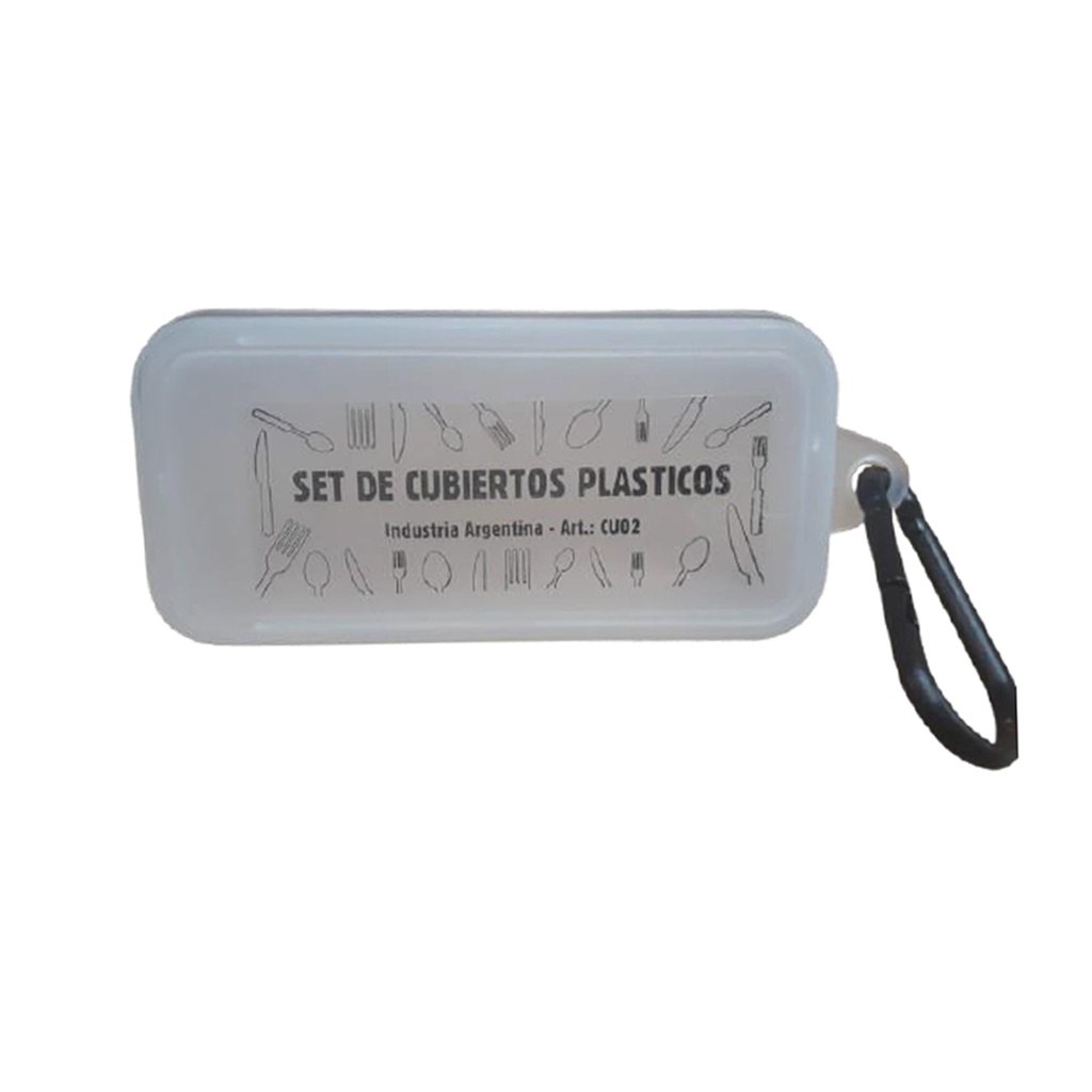 CUBIERTOS PLAST+ESTUCHE C/MOS 
