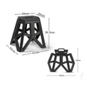 BANCO PLEGABLE ALTO SERIE 2 NEGRO