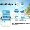 Reposera Sillon Playera Aluminio Reclinable Jardin 7 Posiciones