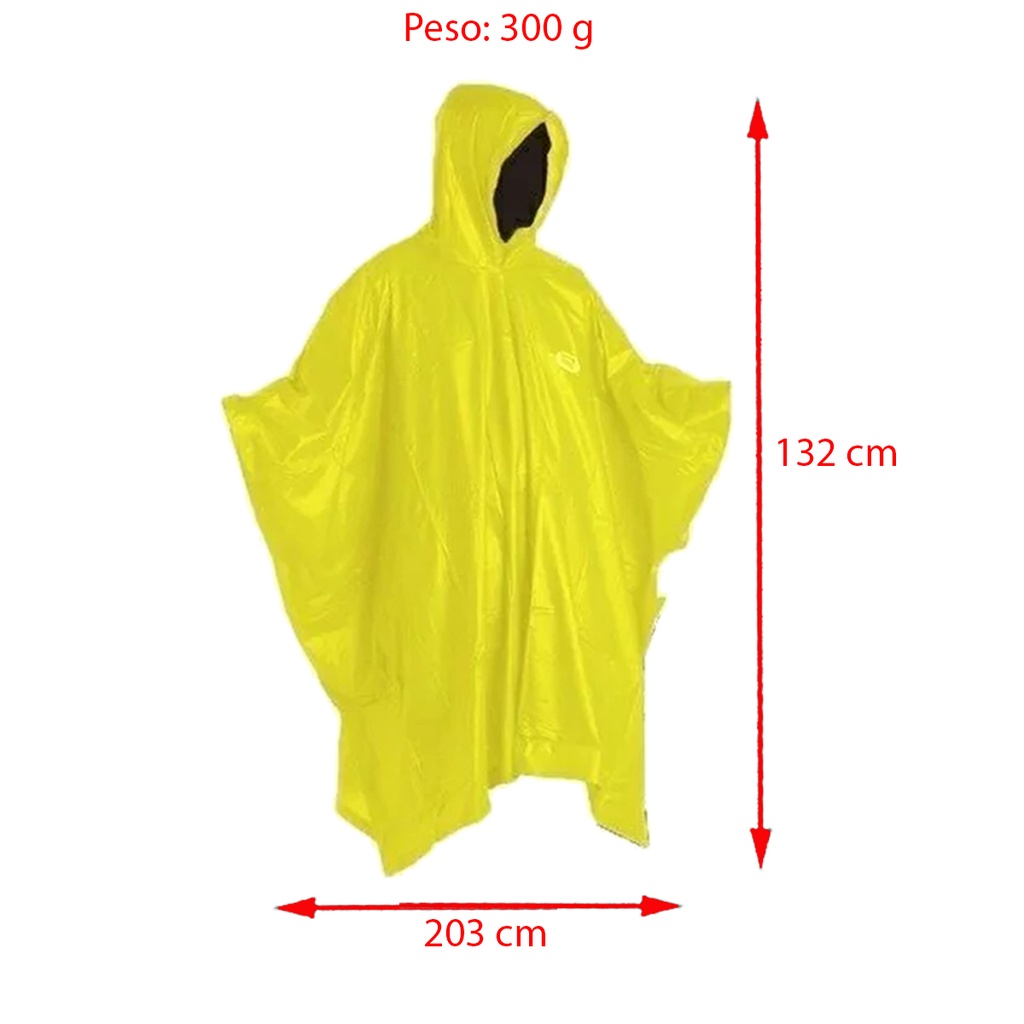 Capa Poncho Impermeable Waterdog Piloto 15mm Lluvia Agua